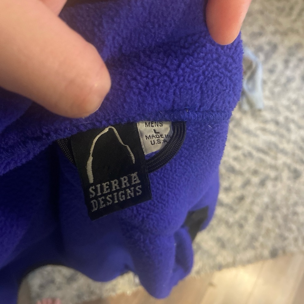 Sierra Designs Blue and Black Fleece Jacket - Picture 8 of 9